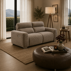 Toronto Electric Recliner Beige 3 Seater