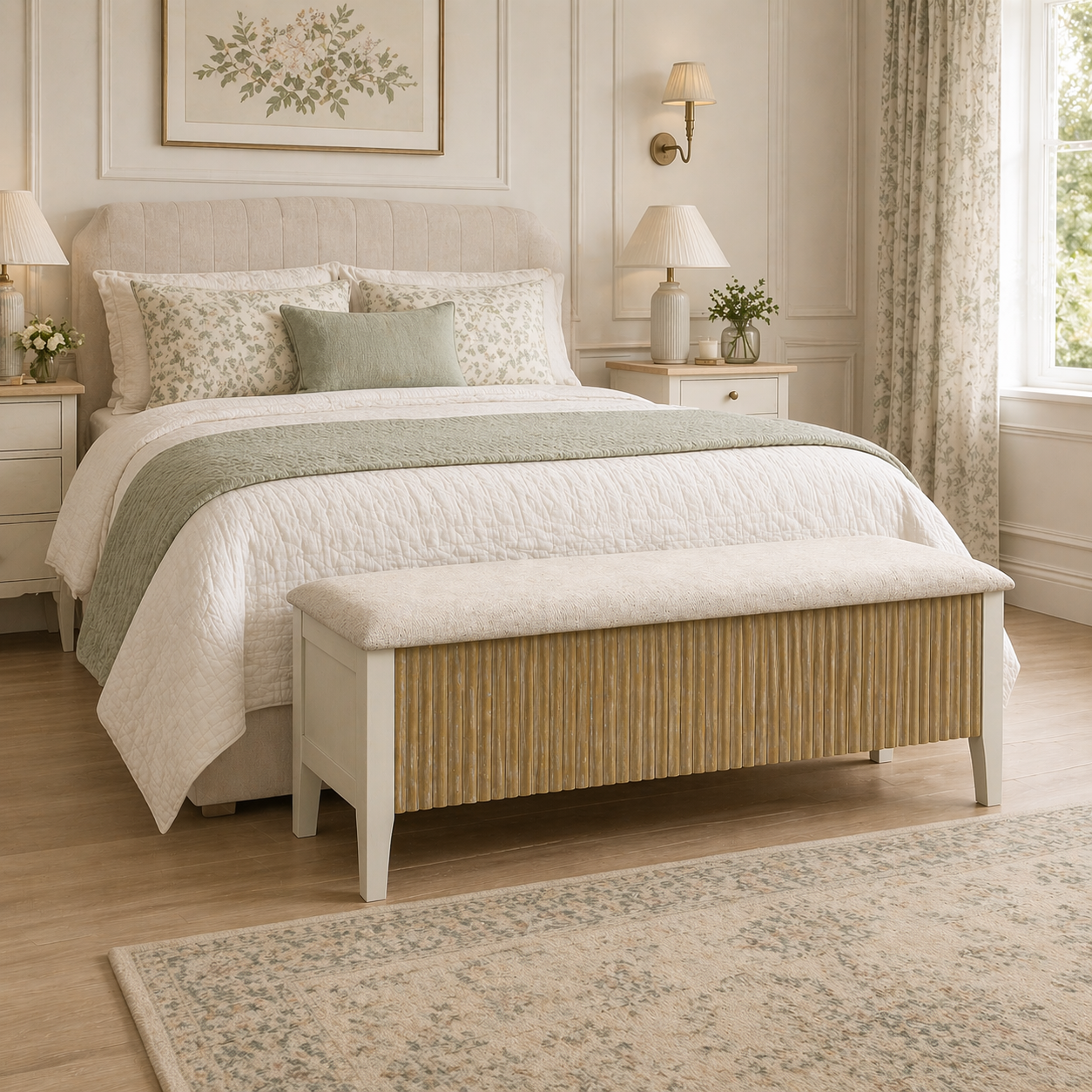 Abbeydale Soft Natural Blanket Box