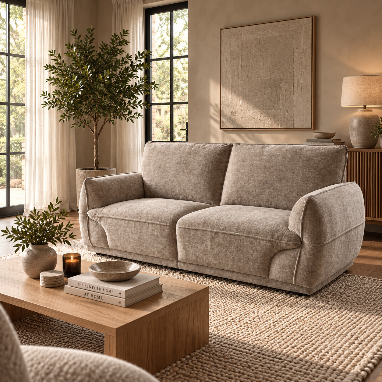 Angelo Sofa Beige 2 Seater