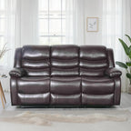 Conrad Manual Recliner Sofa Brown 3 Seater
