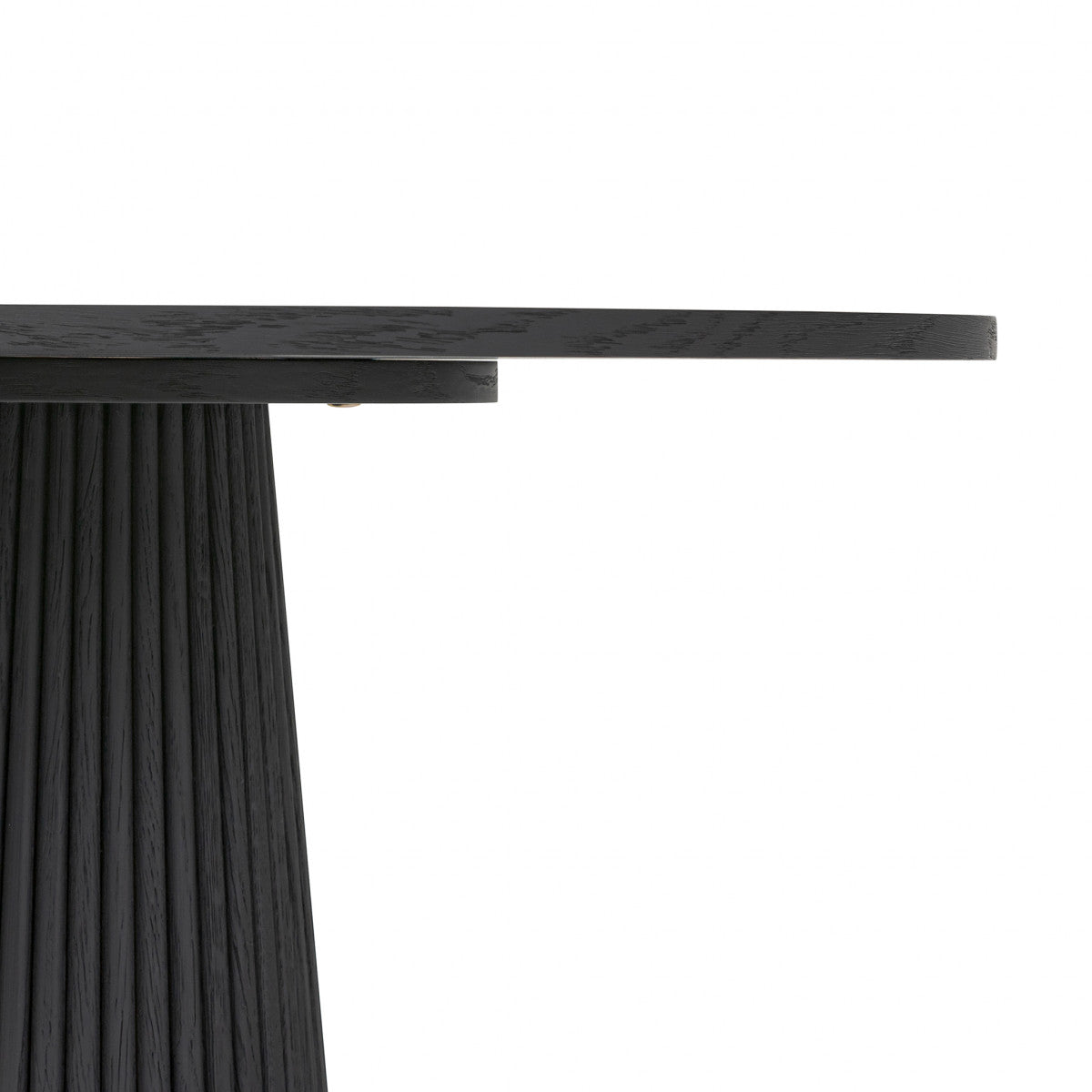 Pickford Ribbed Occasional Table Black Oak