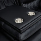 Orla Electric Recliner Sofa Black 3 Seater