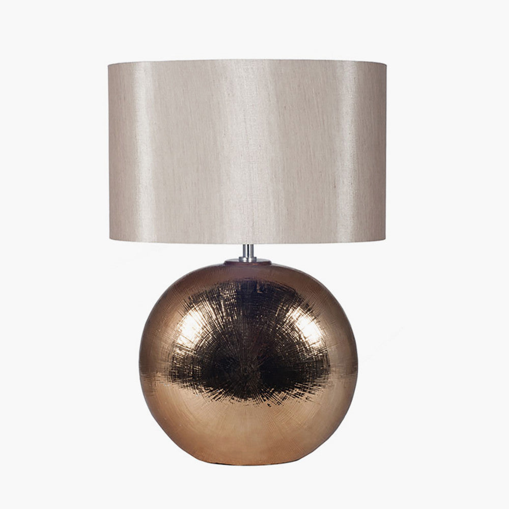 Alpha Bronze Textured Ceramic Table Lamp