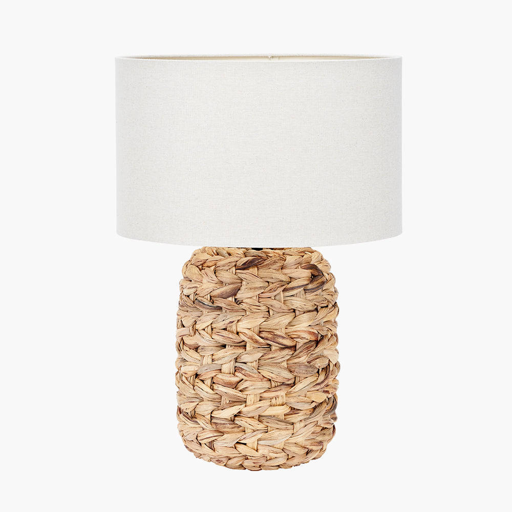 Zadi Natural Plaited Tall Water Hyacinth Table Lamp