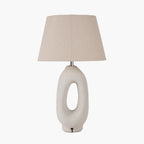 Laila Natural Organic Tall Ceramic Table Lamp