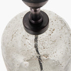 Ophelia Small Grey Bubble Glass Table Lamp Base