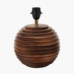 Pembury Brown Wash Turned Wood Table Lamp Base