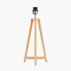 Whitby Natural Wood Tapered 4 Post Table Lamp Base