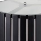 Rabanne Slatted Black Wood Tripod Table Lamp