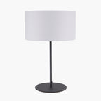 Elin Matt Black and Ivory Table Lamp