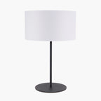Elin Matt Black and Ivory Table Lamp