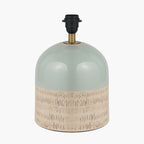 Lotta Duck Egg and Natural Stoneware Table Lamp Base