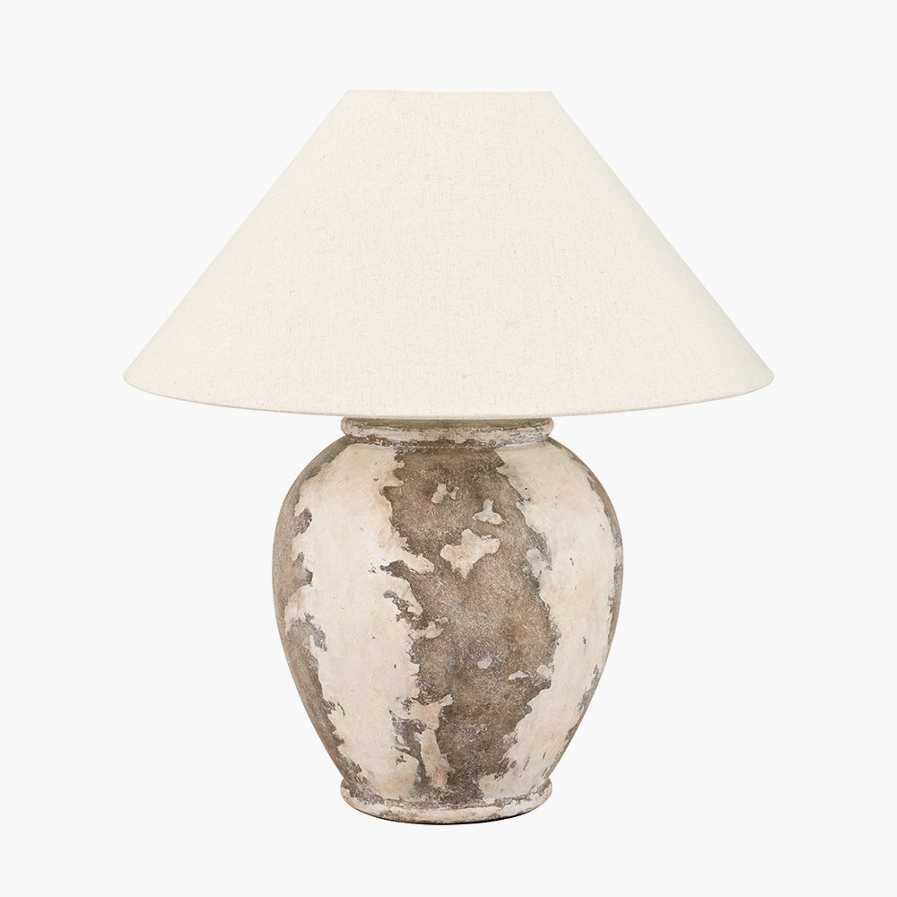 Lulia Antique Finish Stoneware Urn Table Lamp Base