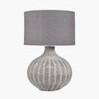 Allona Grey Wash Rattan Table Lamp