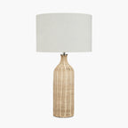 Anika Natural Rattan Bottle Table Lamp