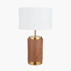Carrara Wood Effect Ceramic Table Lamp