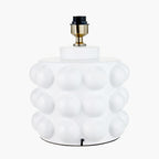 Serenity White Bobbled Ceramic Large Table Lamp Base