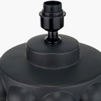 Serenity Black Bobbled Ceramic Large Table Lamp Base