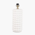 Sohan White Bobbled Ceramic Tall Table Lamp Base