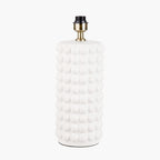 Sohan White Bobbled Ceramic Tall Table Lamp Base