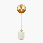 Eloise Gold Metal and Marble Table Lamp