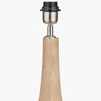 Corella Natural Mango Wood Curved Table Lamp Base