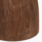 Corella Chocolate Brown Mango Wood Curved Table Lamp Base