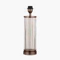 Ciara Clear Glass and Antique Bronze Metal Table Lamp Base