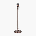 Piero Antique Bronze Metal Candlestick Table Lamp Base