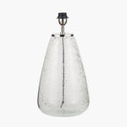 Elysia Bubble Glass and Silver Metal Table Lamp Base