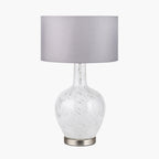 Aurora Speckled White Glass Table Lamp