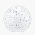 Aurora Speckled White Glass Spherical Table Lamp