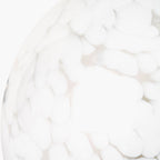 Aurora Speckled White Glass Spherical Table Lamp