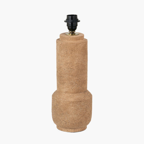 Gaiana Concrete Brown Stoneware Table Lamp Base