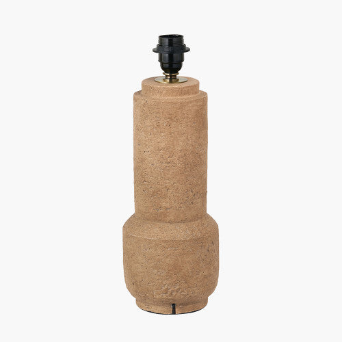 Gaiana Concrete Brown Stoneware Table Lamp Base