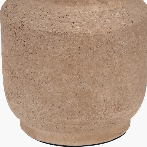 Gaiana Concrete Brown Stoneware Table Lamp Base