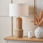 Gaiana Concrete Brown Stoneware Table Lamp Base