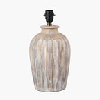 Ambrosia Natural Grooved Stoneware Table Lamp Base