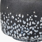 Etna Black and White Glass Table Lamp Base