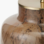 Cerdanya Brown and Beige Glass Table Lamp Base