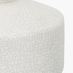 Elure White Crackle Effect Table Lamp