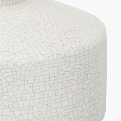 Elure White Crackle Effect Table Lamp