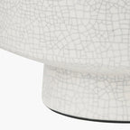 Elure White Crackle Effect Table Lamp
