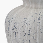 Kalli White and Grey Flecked Ceramic Table Lamp