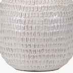 Signe Warm White Linear Textured Ceramic Table Lamp