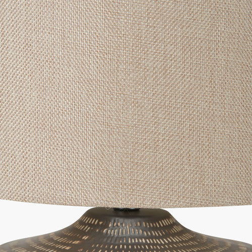 Kai Earth Coloured Textured Ceramic Table Lamp