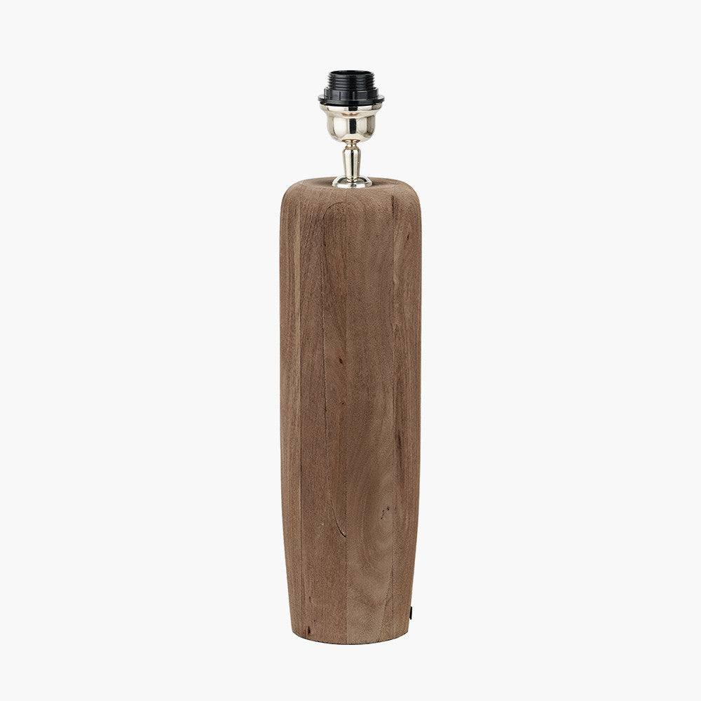 Inaya Natural Tapered Large Wood Table Lamp Base