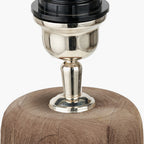 Inaya Natural Tapered Large Wood Table Lamp Base