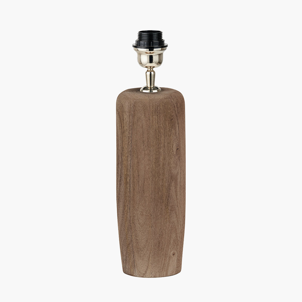 Inaya Natural Tapered Wood Table Lamp Base