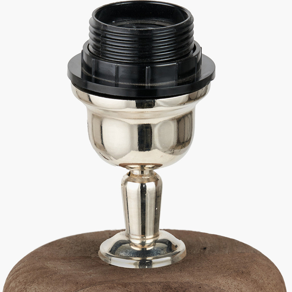 Inaya Natural Tapered Wood Table Lamp Base